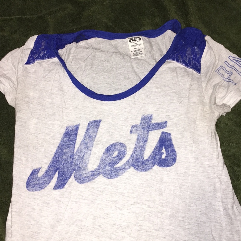 Pink Mets T-shirt